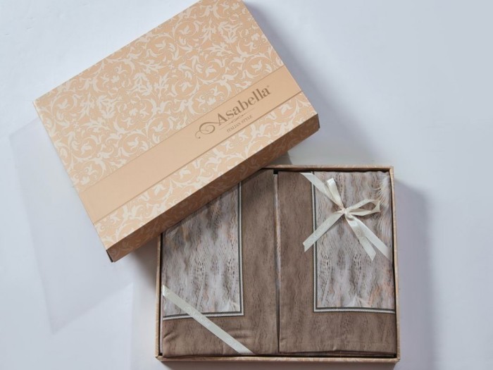 Постельное белье Asabella Евро, фланель-тенсел 2239-6