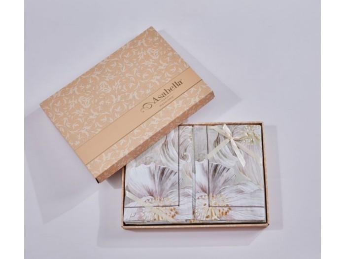 Постельное белье Asabella 2109-7 семейный египетский хлопок люкс-сатин