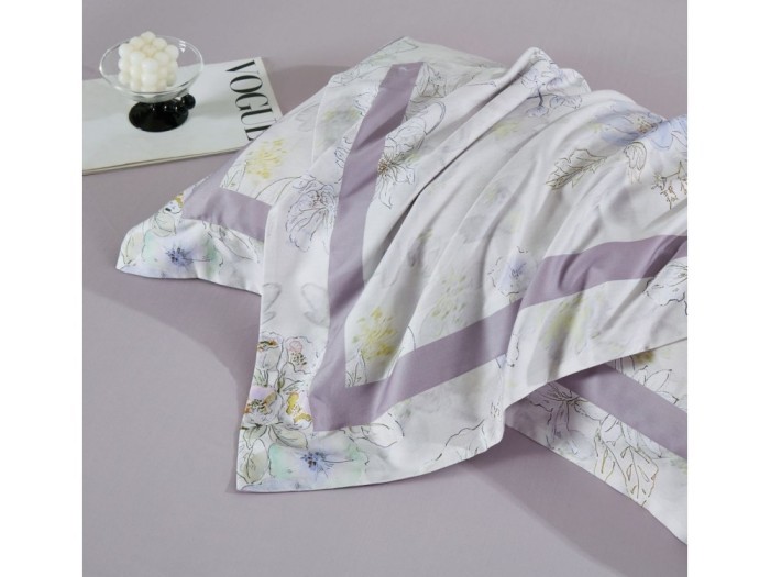 Постельное белье Asabella Евро, фланель-тенсел 2240-6