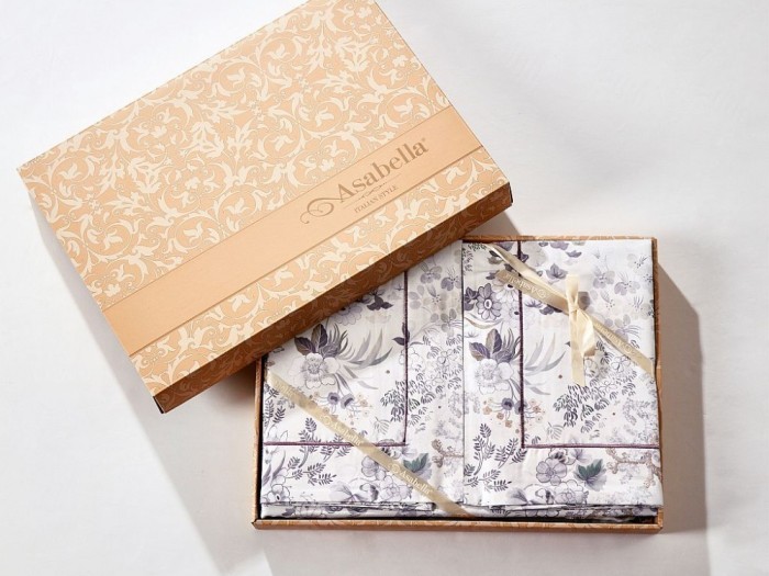 Комплект постельного белья Евро, египетский хлопок Premium 2255-6