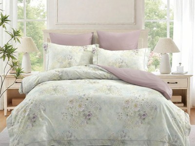 Комплект постельного белья Семейный, сатин с лазерной печатью 2344-7 