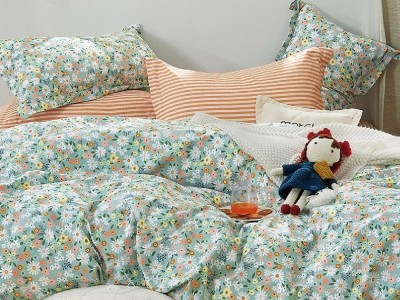 Постельное белье Asabella 1562-6 евро печатный сатин