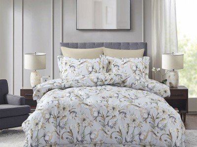 Комплект постельного белья Евро, сатин с лазерной печатью 2345-6/160/30 