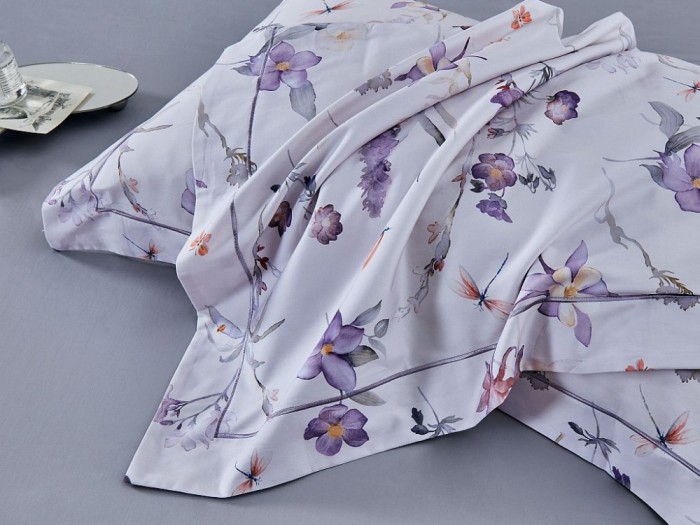 Комплект с летним одеялом евро м из египетского хлопка Premium 200х220 см, 2370-OMP 