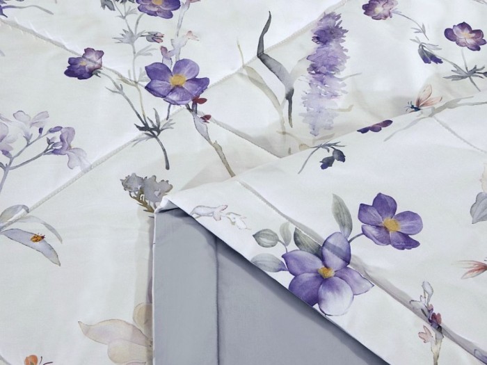 Комплект с летним одеялом полуторный из египетского хлопка Premium 160х220 см, 2370-OSPS 