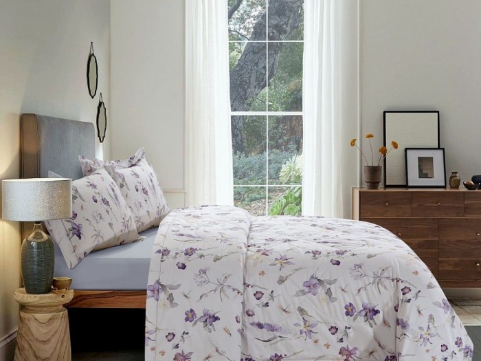 Комплект с летним одеялом полуторный из египетского хлопка Premium 160х220 см, 2370-OSPS