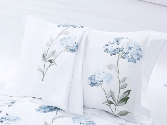 Комплект постельного белья Евро, египетский хлопок Premium с вышивкой 2258-6