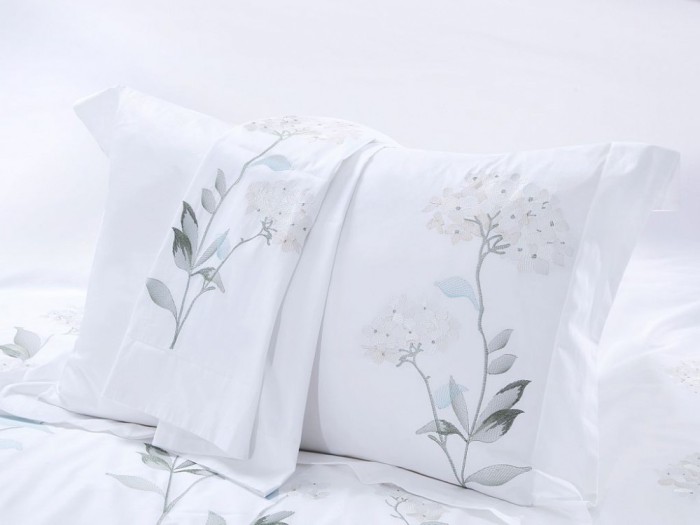 Комплект постельного белья Евро, египетский хлопок Premium с вышивкой 2260-6