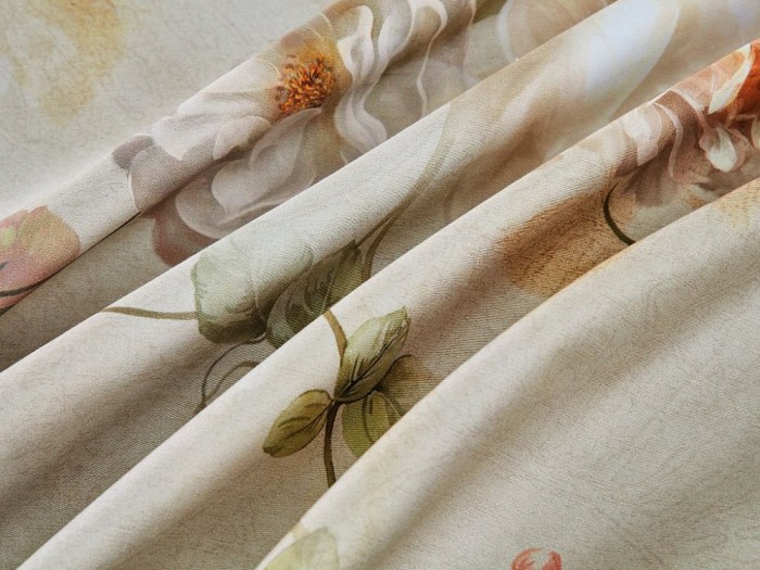 Комплект постельного белья семейный, египетский хлопок Premium 2365-7 