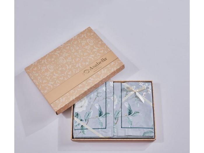 Постельное белье Asabella 2115-7 семейный египетский хлопок люкс-сатин