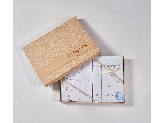 Комплект постельного белья 1,5-спальный, египетский хлопок Premium 2311-4XS