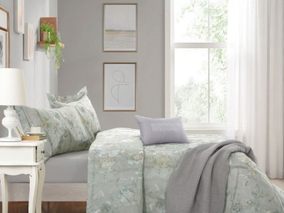 Комплект с летним одеялом полуторный из египетского хлопка Premium 160х220 см, 2261-OSPS