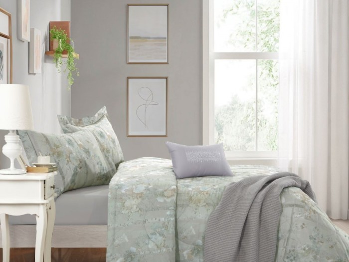 Комплект с летним одеялом полуторный из египетского хлопка Premium 160х220 см, 2261-OSPS