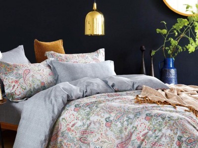 Постельное белье Asabella 1567-6 евро печатный сатин