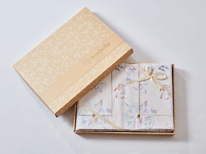 Комплект постельного белья Евро, египетский хлопок Premium 2262-6