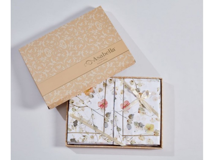 Постельное белье Asabella 2147-6/50*70 евро египетский хлопок Premium