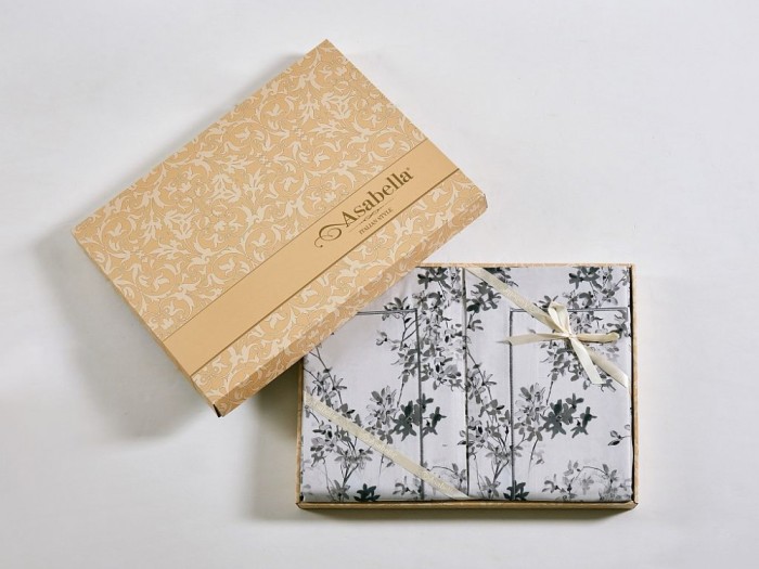 Комплект постельного белья Евро, египетский хлопок Premium 2368-6 