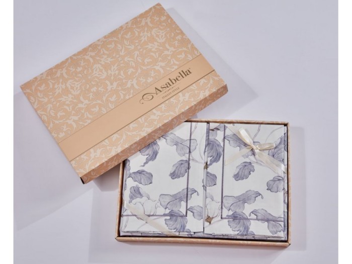 Постельное белье Asabella 2117-7 семейный египетский хлопок люкс-сатин