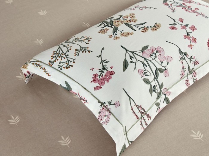 Комплект постельного белья 1,5-спальный, печатный сатин 1996-4S