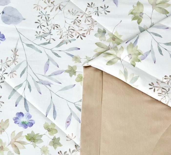 Комплект с летним одеялом евро из египетского хлопка Premium 200х220 см, 2181-OMP 