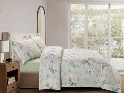 Комплект с летним одеялом одеялом из сатина с лазерной печатью 200х220 см, 2337-OMP