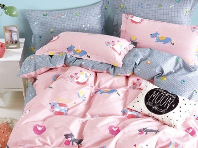 Постельное белье Asabella 1569-4S полуторное печатный сатин