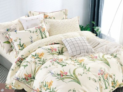 Постельное белье Asabella 1549-6 евро печатный сатин