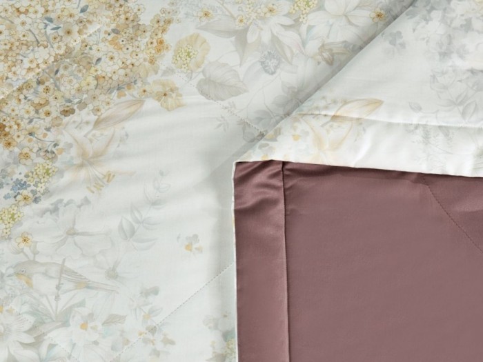 Комплект семейный с двумя летними летним одеялами из фланели-тенсел 160х220 см, 2185-2OSP