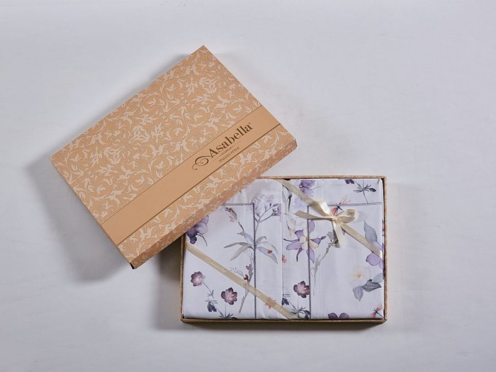 Комплект постельного белья Евро, египетский хлопок Premium 2370-6 