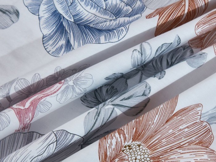 Постельное белье Asabella 2164-6 евро печатный сатин