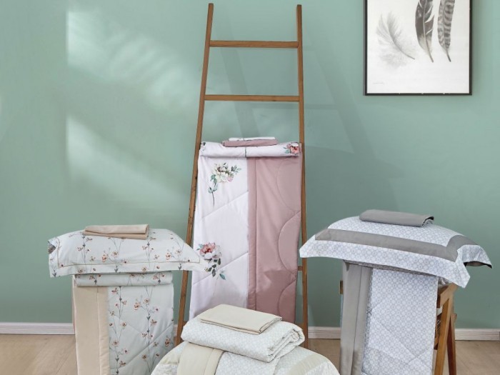 Комплект с 2-мя ЛЕТНИМи одеялами из египетского хлопка Premium 160х220 см, 2116-2OSP