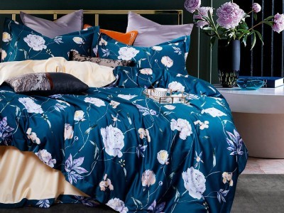 Постельное белье Asabella 1250-6 евро печатный сатин