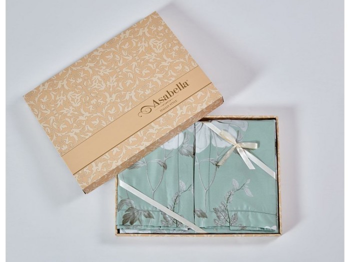 Постельное белье Asabella евро тенсел-люкс 2161-6