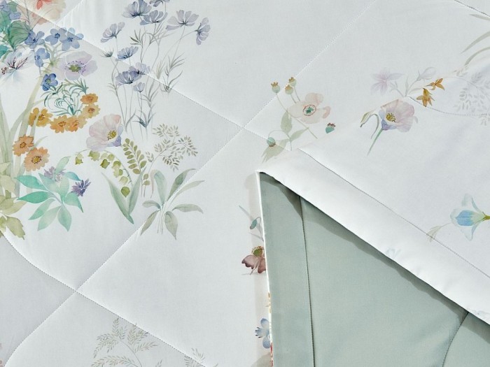 Комплект евро с летним одеялом из фланели-тенсел 200х220 см, 2267-OMP 