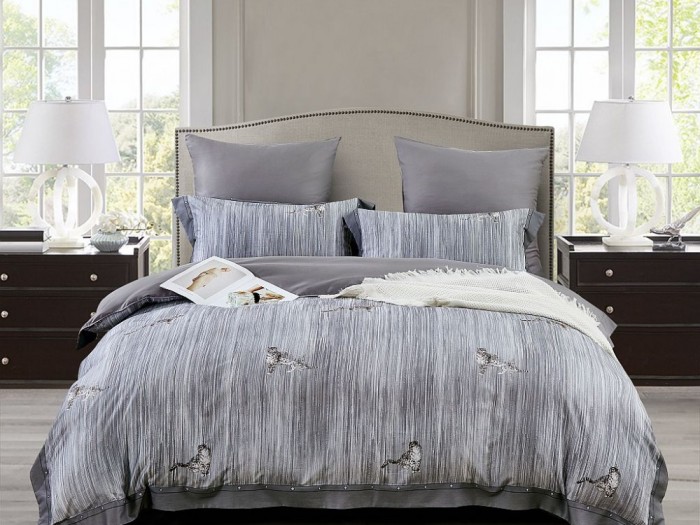 Постельное белье Asabella Евро, фланель-тенсел 2362-6