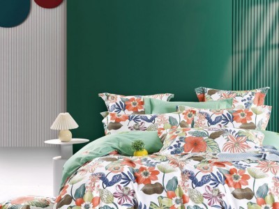 Постельное белье Asabella 1855-6 евро печатный сатин