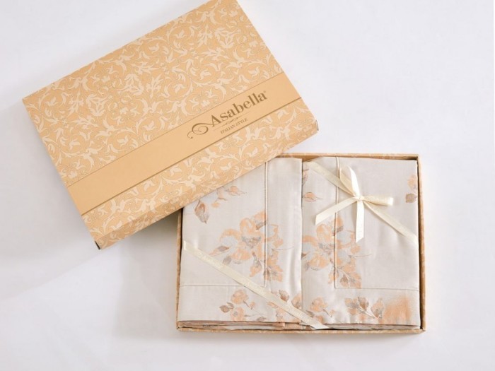 Комплект постельного белья Евро, хлопковый жаккард 2242-6