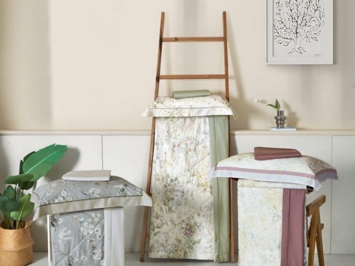 Комплект евро с летним одеялом из фланели-тенсел 200х220 см, 2220-OMP