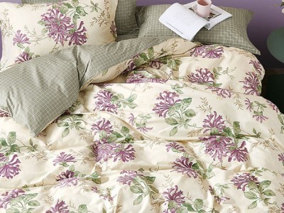 Постельное белье Asabella 1571-7 семейное печатный сатин