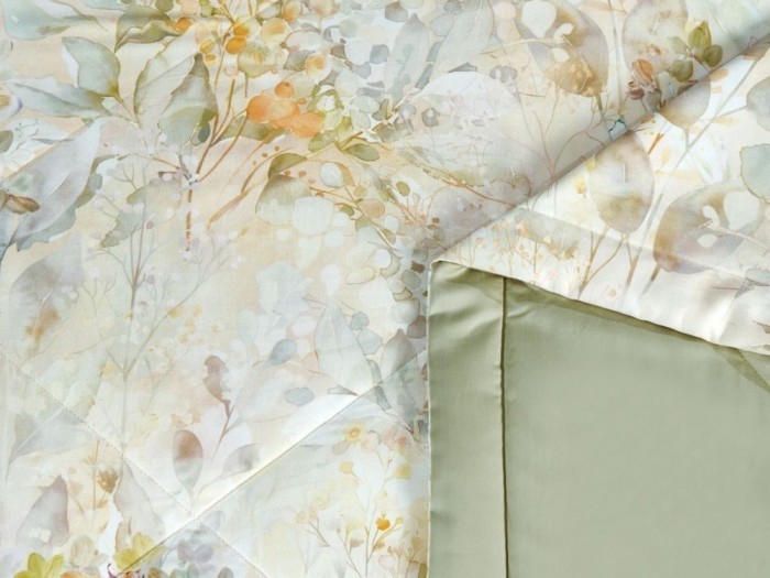 Комплект семейный с двумя летними летним одеялами из фланели-тенсел 160х220 см, 2220-2OSP