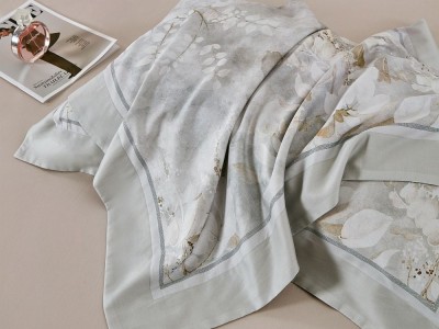 Комплект евро с летним одеялом из фланели-тенсел 200х220 см, 2269-OMP 