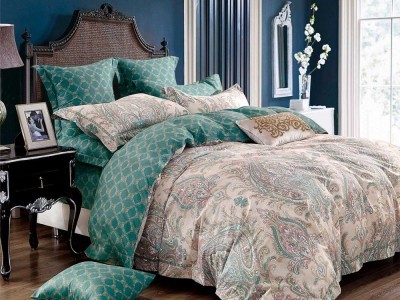 Постельное белье Asabella 1270-6 евро печатный сатин