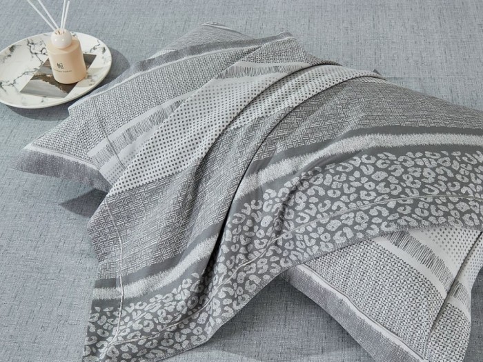 Комплект с летним одеялом полуторный из печатного сатина 160х220 см, 2225-OSPS