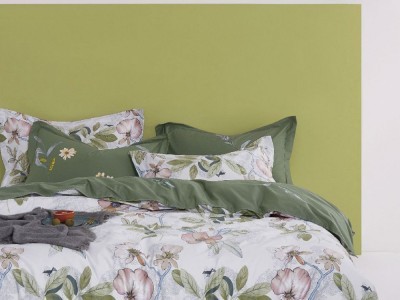 Постельное белье Asabella 1574-7 семейное печатный сатин