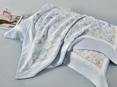 Комплект евро с летним одеялом из фланели-тенсел 200х220 см, 2272-OMP 