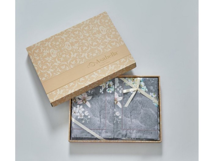 Комплект постельного белья Семейный, египетский хлопок Premium 2197-7