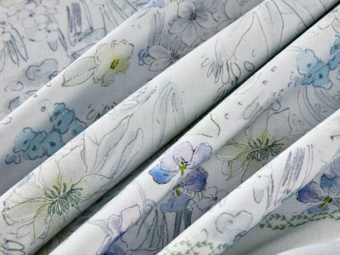 Комплект семейный с двумя летними летним одеялами из фланели-тенсел 160х220 см, 2272-2OSP