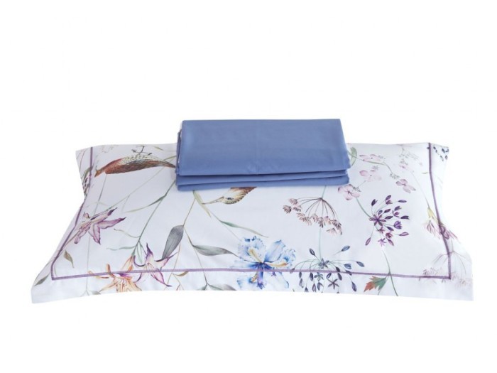 Комплект с летним одеялом семейный из египетского хлопка Premium 160х220 см, 2053-2OSP