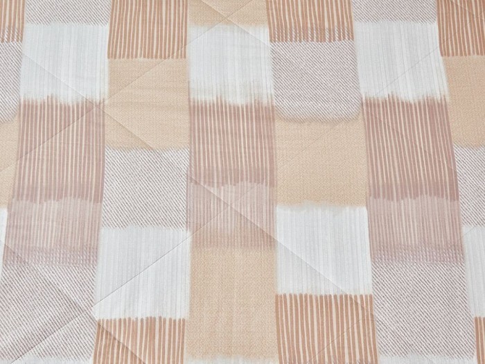 Комплект с летним одеялом cемейный из печатного сатина 160х220 см, 2224-2OSP