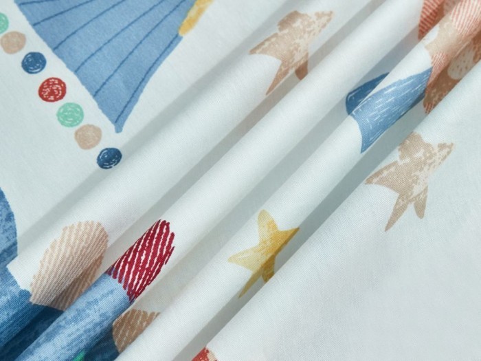 Комплект постельного белья 1,5-спальный, печатный сатин 2175-4XS